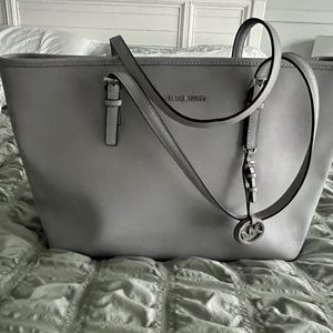 Lilac MK tote bag and matching wallet